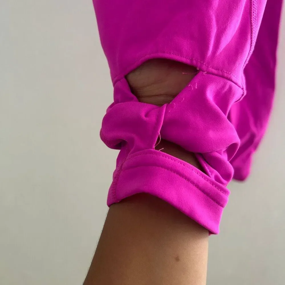 Free People Movement Pink Stirrup Leggings High Rise Pocket Yoga Pants